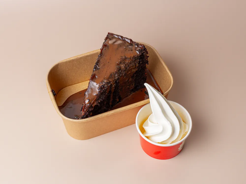 Homemade Matilda Cake and Soft Serve